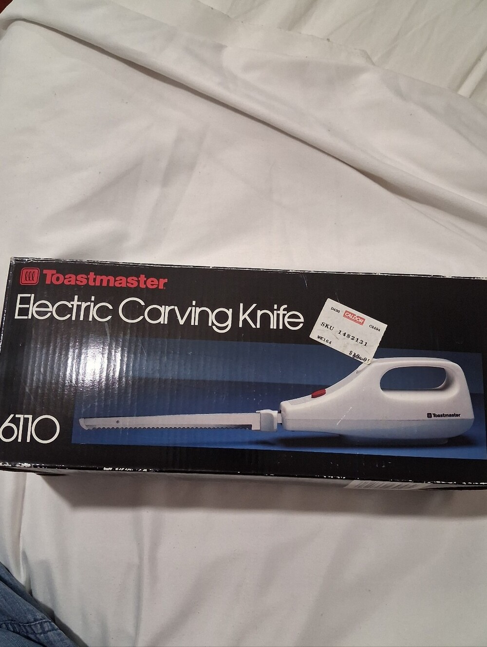 White Electric Carving Knife - 6110